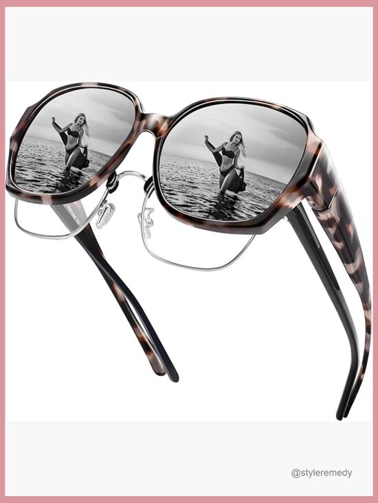 Polarized Fit Over Glasses Sunglasses, UV400 Protection, TR90 Frame